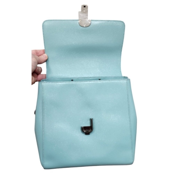 MARC JACOBS Saffiano Leather Backpack color Tiffany Blue - Picture 11 of 16